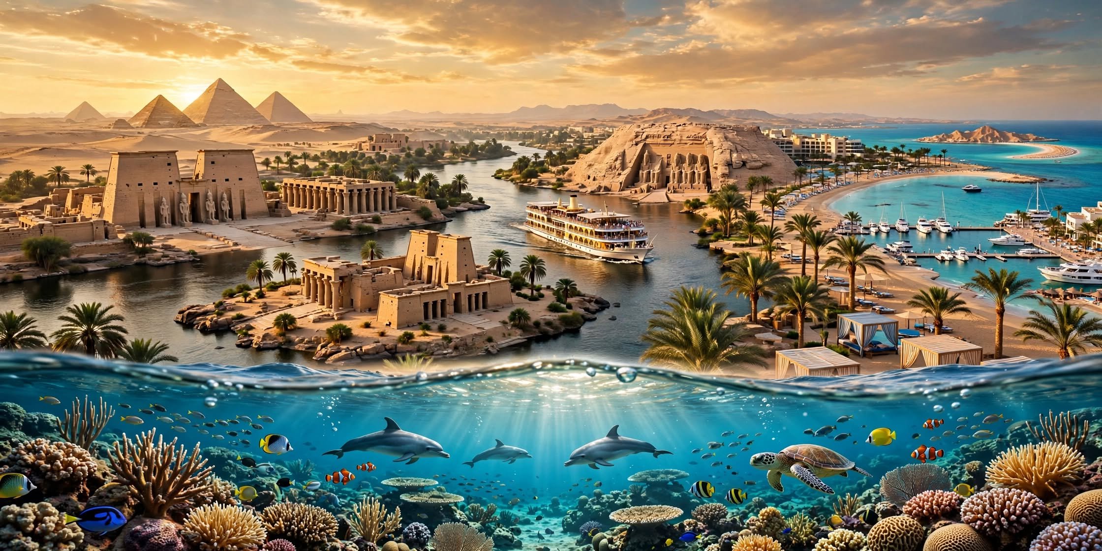 9 DAYS ( LUXOR - ASWAN ( CRUISE )- HURGHADA )
