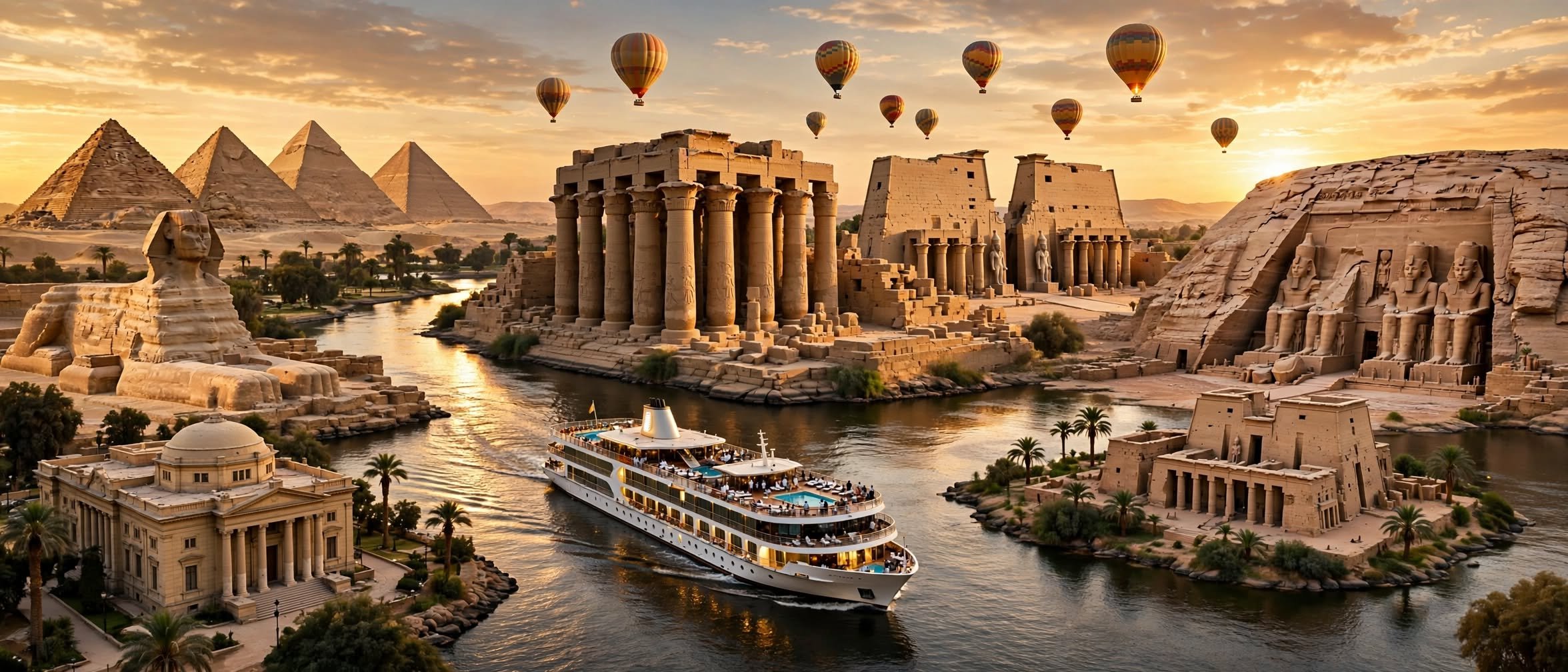 8 DAYS ( CAIRO - CROCIERA ( ASWAN- LUXOR ) - CAIRO ) WITH ABU SIMBEL